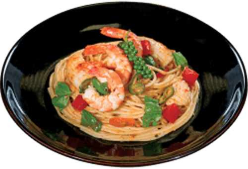 Picture of Stir fried pasta with spicy seafood